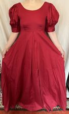 Laura Ashley Vintage Regency Style Red Dress Size 10 Very Rare