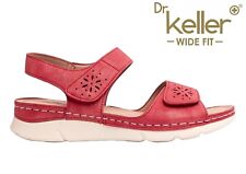 Womens Dr Keller Red Wide E