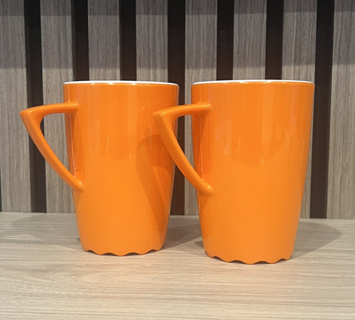 Mepal rosti orange white mug - rosti,