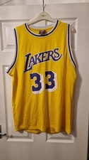 LA LAKERS ABDUL-JABBAR 33 JERSEY VEST NBA BASKETBALL SIZE XL