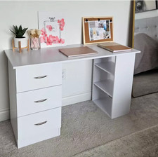 White Computer Desk Large