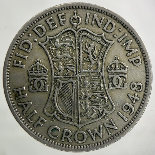 1948 george half crown - half-crown, coin