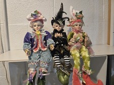 Set Of 3 14" Pixie Dolls