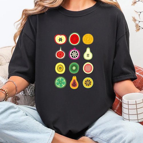 Colorful fruit shirt - fruit, t-shirt
