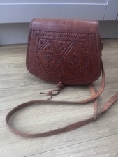 Brown Tooled Leather Saddle