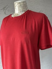 Size S Icebreaker T Shirt Men's Red 100% Merino Wool Short Sleeve