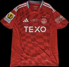 Jimmy Thelin Aberdeen Fc 24/25 Home Shirt Scottish Cup Winners 2025 COA PROOF