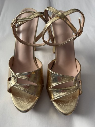 Women gold high heels size - high,