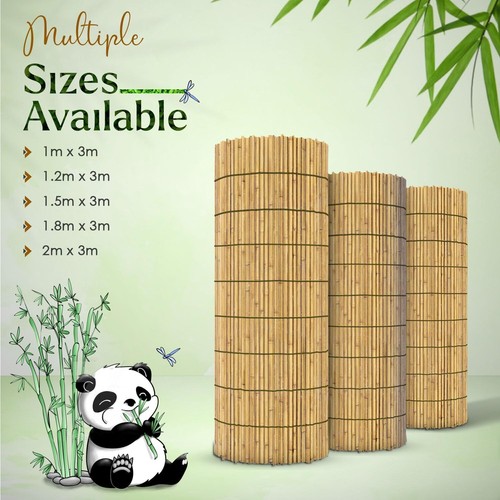Bamboo screening roll natural - screening,