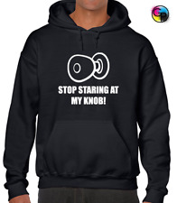 STOP STARING AT MY KNOB HOODY HOODIE FUNNY PRINTED RUDE DESIGN JOKE 