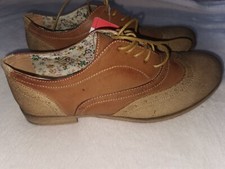 Heavenly Feet Anti-fatigue  Lace Up Brogue Casual Oxfords Shoes Wing Tip Ladies 