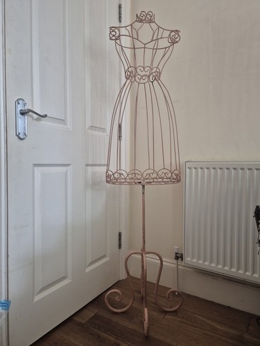 155cm vintage pink metal - pink, wire