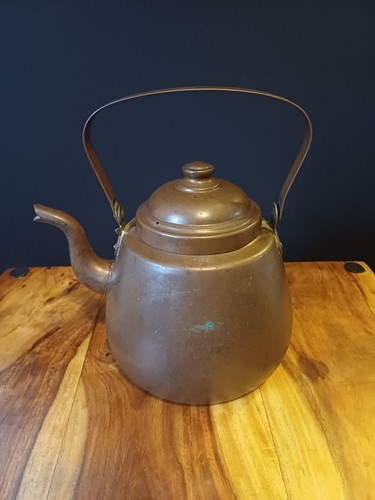Mid century copper litre tea - litre,