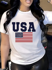 Women's USA Flag Graphic