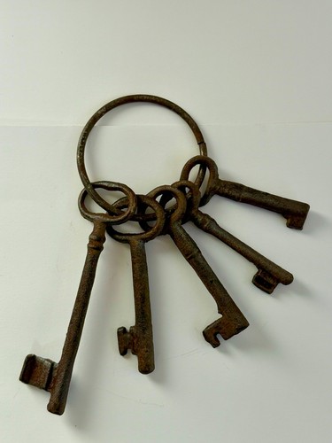 Five old antique metal