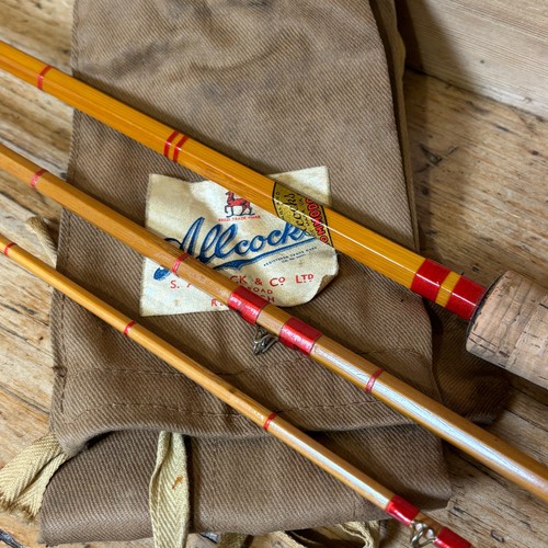 Allcocks cane fly fishing rod - fly,