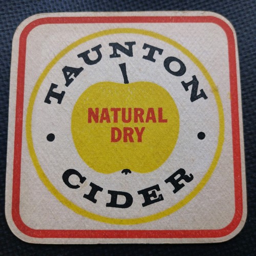 Taunton cider beer mat cat - cider,