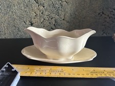 Johnson Brothers “Victorian” Gravy Boat with Attached Underplate