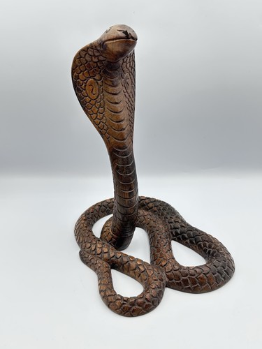 Vintage hand carved cobra - hand,