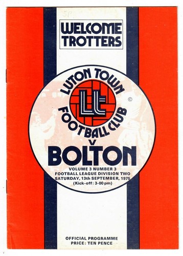 Luton town 1975 - -, home