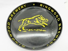MANCAVE RINGWOOD BREWERY DRINKS TRAY VINTAGE PUB BAR ADVERTISING BOAR LOGO