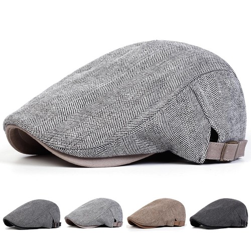 Flat cap men s - -, herringbone