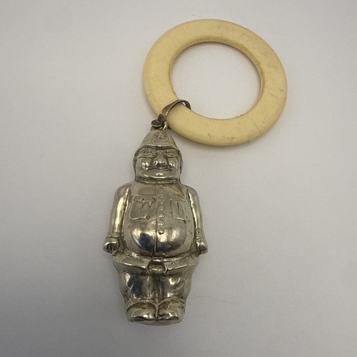 Antique baby rattle teether - baby,