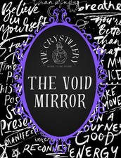 The Void Mirror - 150+ Page Prompted Black Paper Scrying Journal Hardcover