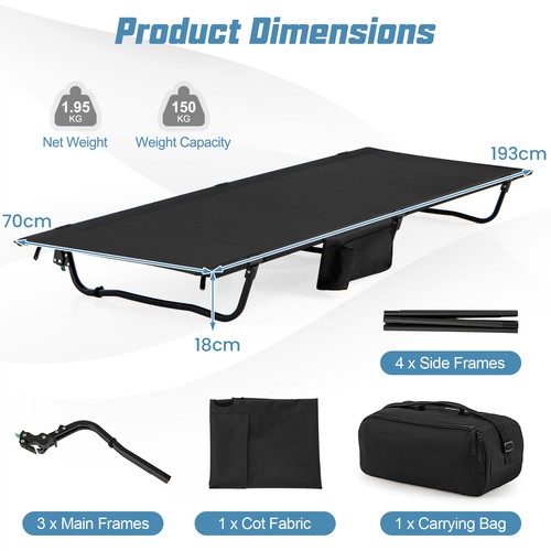 Bed ultralight camping cot - bed,