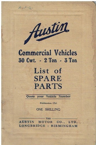 Austin k30 - (30cwt), (2-ton)