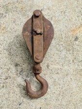 Vintage block & tackle 2 pulley