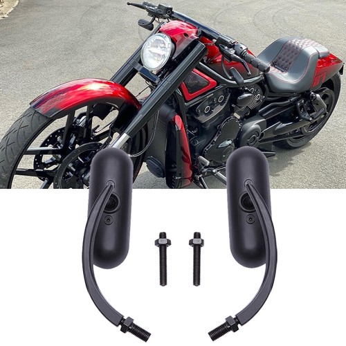 Black motorcycle mirrors - black,