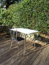 Vintage retro Formica Dining Table Desk and Chair