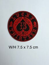 LUCKY 13 EMBROIDERED PATCHES IRON OR SEW ON MOTORBIKE BIKER LOGO APPLIQUE BADGE