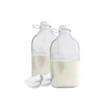 2 Pack Heavy Glass Milk