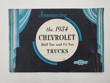 1934 CHEVROLET 1/2 & 1 1/2 TON