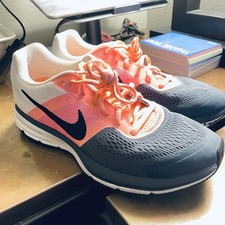 Nike Air Pegasus + 30 Dark Grey Salmon Pink Cream Black Womens 10 US 42 EUR NICE