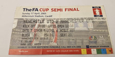 TICKET STUB-NEWCASTLE UTD V MANCHESTER UNITED - FA CUP SEMI FINAL 2005