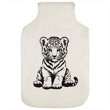'Tiger Cub Sitting' Hot Water Bottle Cover (HW00039448)