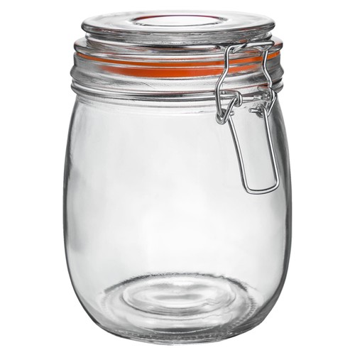 Glass storage jar vintage - glass,