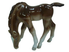 Vintage Lomonosov Horse Figurine - Made in USSR - Vintage 7.5" x 9.5"