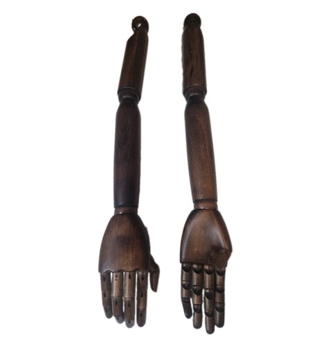 Solid wood posable arms male - arms,