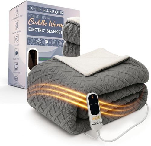 Electric heated blanket throw - electric,