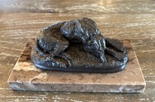 Signed M. Deva Bronze Borzoi