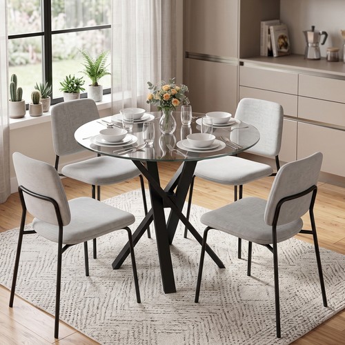 Round dining table - dining,