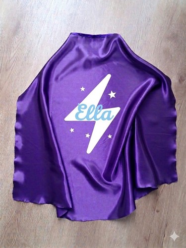 Personalised purple satin - purple,