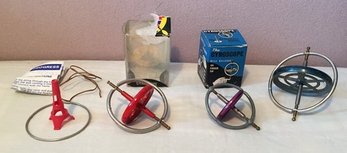 Vintage metal gyroscope bundle - metal,