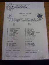 29/07/1994 Isle Of Man Festival: 5th/6th Play-Off - Isle Of Man National XI v St