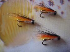 Micro Hitch Tube Flies - yellow, orange & black x 3 with hooks