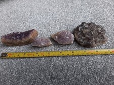 Blue John Fluorite Mineral x 4